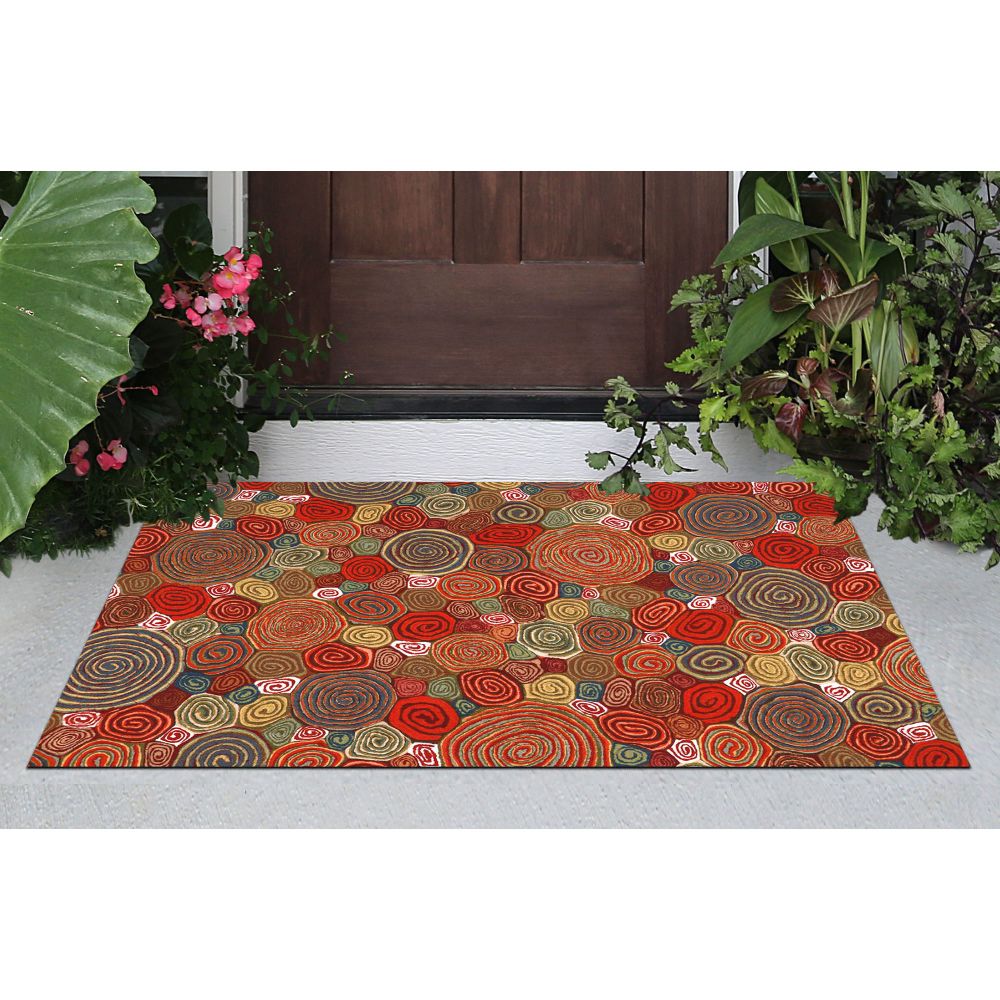 Liora Manne Visions III Contemporary Red 2’0″ x 3’0″ VEB23310224