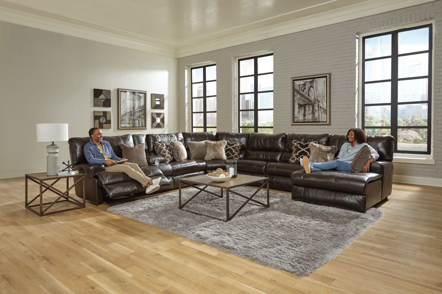 Catnapper Como Modular Sectional Chocolate CHAISE 720369000000