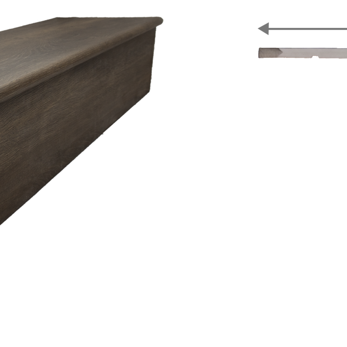 Laminate Flooring Toughlock Str Trd W/Riser Stair Tread W/Riser Relic