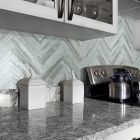 Shaw Floors Ceramic Solutions Fusion Herringbone Mosaic Titanium
