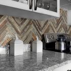 Shaw Floors Ceramic Solutions Fusion Herringbone Mosaic Iron