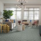 Shaw Floors Ceramic Solutions Molten Hexagon Glass Nickel