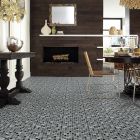 Shaw Floors Ceramic Solutions Molten Hexagon Glass Obsidian