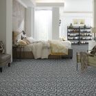 Shaw Floors Ceramic Solutions Molten Hexagon Glass Obsidian
