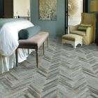 Shaw Floors Ceramic Solutions Fusion Herringbone Mosaic Steel