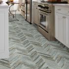 Shaw Floors Ceramic Solutions Fusion Herringbone Mosaic Steel