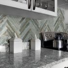 Shaw Floors Ceramic Solutions Fusion Herringbone Mosaic Steel