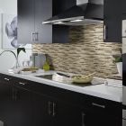 Shaw Floors Ceramic Solutions Molten Linear Glass Penny