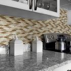Shaw Floors Ceramic Solutions Molten Stretch Hexagon Glass Penny