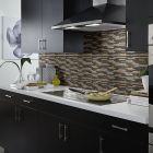 Shaw Floors Ceramic Solutions Molten Linear Glass Bronze