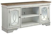 Realyn – Chipped White – Xl TV Stand W/Fireplace Option W743-68