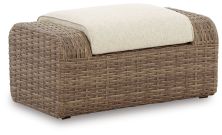 Sandy Bloom – Beige – Ottoman With Cushion P507-814