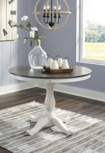 Nelling – White / Brown / Beige – Dining Room Table Base D287-15B