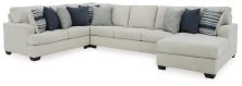 Lowder – Stone – 4-Piece Sectional With Raf Corner Chaise 13611S8