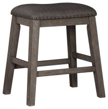 Caitbrook – Gray – Upholstered Stool (Set of 2) D388-024