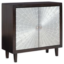 Ronlen – Brown / Silver Finish – Accent Cabinet A4000175