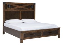 Wyattfield – Brown / Beige – Queen Storage Footboard B759-54S