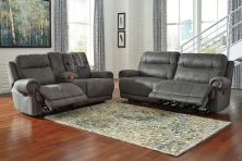 Austere – Gray – 2 Pc. – Reclining Sofa, Loveseat 38401/81/94