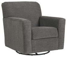 Alcona – Charcoal – Swivel Glider Accent Chair 9831042