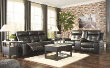 Kempten – Black – 2 Pc. – Reclining Sofa, Loveseat 82105/88/94