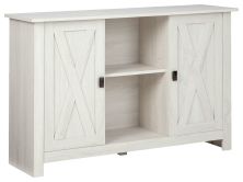 Turnley – Distressed White – Accent Cabinet A4000326
