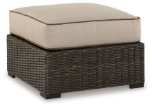 Coastline Bay – Brown – Ottoman With Cushion P784-814