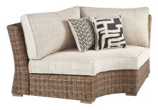 Beachcroft – Beige – Curved Corner Chair W/Cushion P791-851