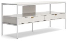 Deznee – White – Large TV Stand W162-68