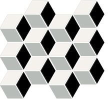 American Olean Color Story Mosaics White/Black/Balance/Matte CLRSTRYMSCS_WHT/BLCK/BLNC/MTTCBST