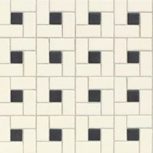 American Olean Unglazed Mosaics Biscuit/Black Dot Windmill UNM-WDM-0A20