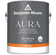 Benjamin Moore Aura Exterior Paint Satin Available in thousands of colors, Ready Mix White AWEP-N631