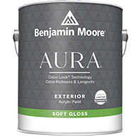 Benjamin Moore Aura Exterior Paint Soft Gloss Available in thousands of colors, Ready Mix White AWEP-N632