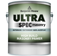 Benjamin Moore Ultra Spec Masonry Int/Ext Acrylic High Build Masonry Primer White USMP-N609