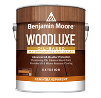 Benjamin Moore Woodluxe Oil-Based Waterproofing Stain + Sealer – Semi-Transparent 75 Colors WDLX-592