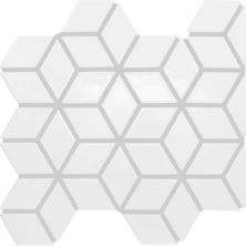 Daltile Color Wheel Retro Mosaic Arctic White 3d Cube 01903D