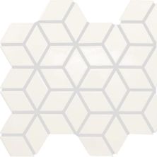 Daltile Color Wheel Retro Mosaic Matte Arctic White 3d Cube 07903D