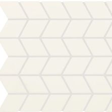 Daltile Color Wheel Retro Mosaic Matte Arctic White Chevron 0790CHEV