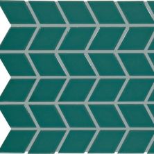 Daltile Color Wheel Retro Mosaic Peacock Chevron 1102CHEV
