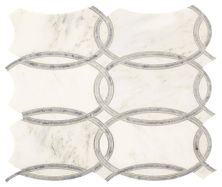 Marazzi Castellina Stone Mosaics White And Gray CT54TRELLSEPL
