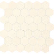 Daltile Limestone Collection Deco Blavet Blanc Hexagon L340-1224