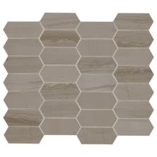 Daltile Marble Collection Field Tile Silver Screen Elongated Hex M744-1213HON