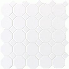 Daltile Octagon And Dot Matte White with 01 White Matte Dot 65012OCT01MS1P2
