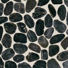 Daltile Stone Mosaics Black River Pebble Mosaic Saw Cut DA05RIVRPEBMS1P