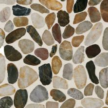 Daltile Stone Mosaics Earthy Blend River Pebble Mosaic Saw Cut DA07RIVRPEBMS1P