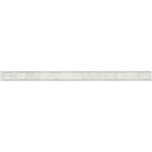 Daltile Marble Collection First Snow Elegance Pencil Rail Honed and Polished M190112PR1L