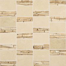 Daltile Stone Mosaics Crema Marfil Classico Abstract Mosaic Polished M722ABSTRACMS1P