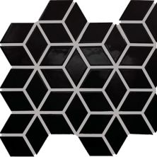 Daltile Color Wheel Retro Mosaic Black 3d Cube K1113D