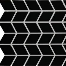 Daltile Color Wheel Retro Mosaic Black Chevron K111CHEV