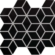 Daltile Color Wheel Retro Mosaic Matte Black 3d Cube K7113D