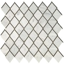 Daltile Lavaliere Deco Carrara White/Black Ant Mirror Chain Link LV15